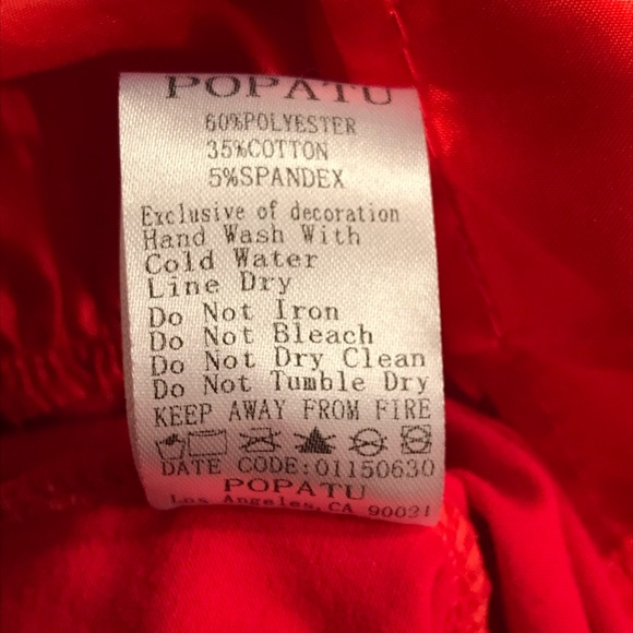 Girl’s Gorgeous Red Popatu Dress Sz Med - Picture 7 of 7
